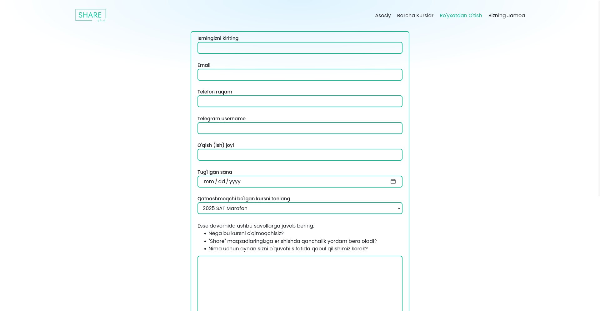 content of the project above